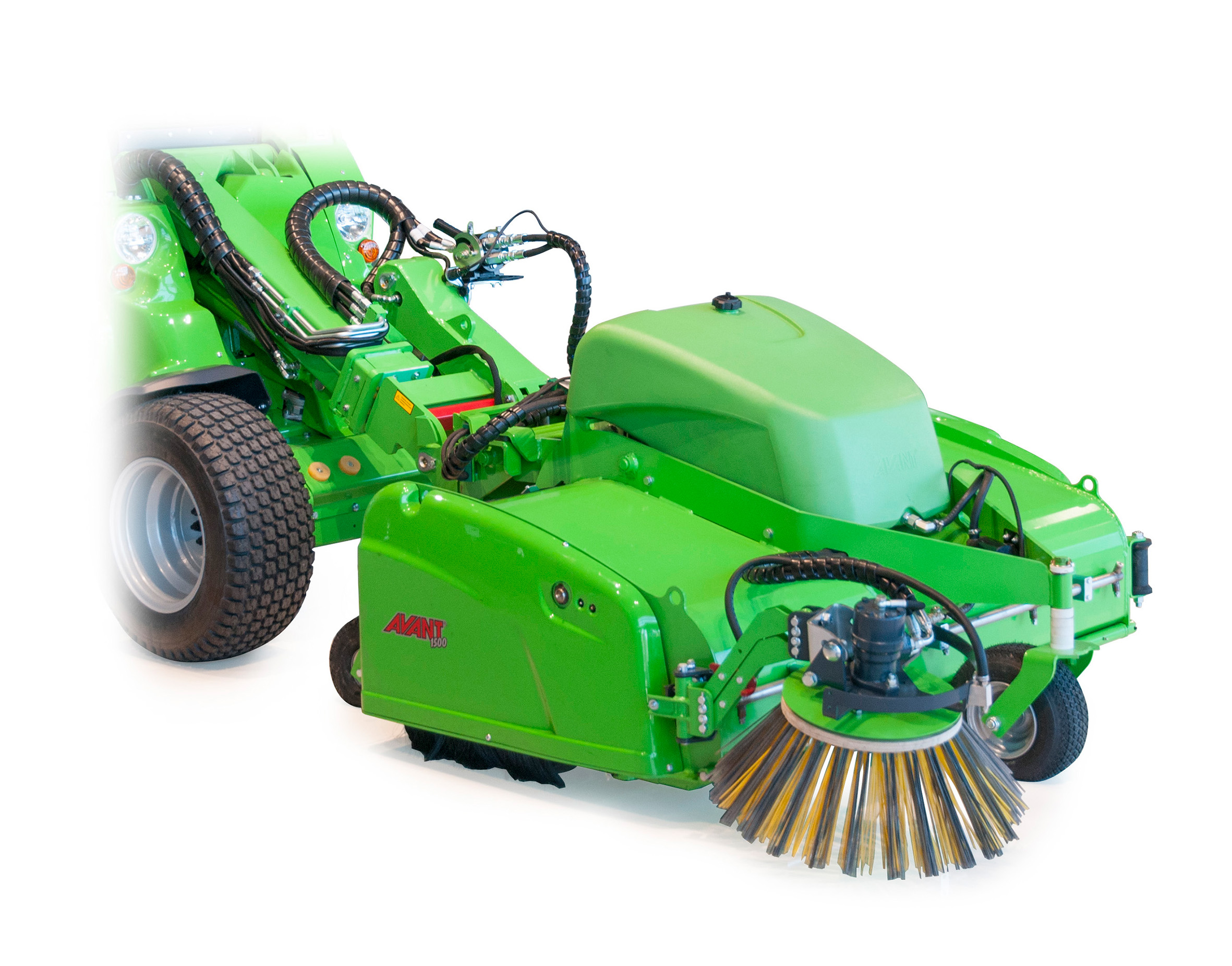 Kehrmaschine 1500 mit Aufnahme und Wassersprühsystem Amrhyn Maschinenhandel AG